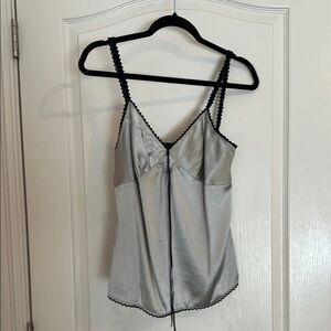 Used size S Chic Satin Camisole with Black Detailing